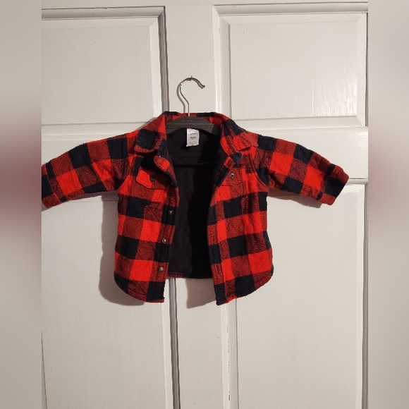 Carter's Other - 'Bundle 3/$10 Carter's 6m Shacket Coat Farmhouse Red and Black